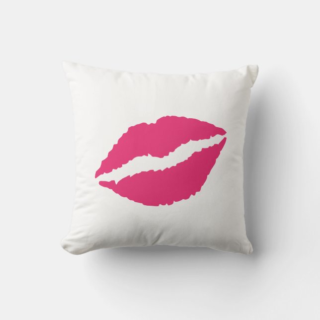 Kiss Me Hübsches reversibles Kissen (Vorderseite)