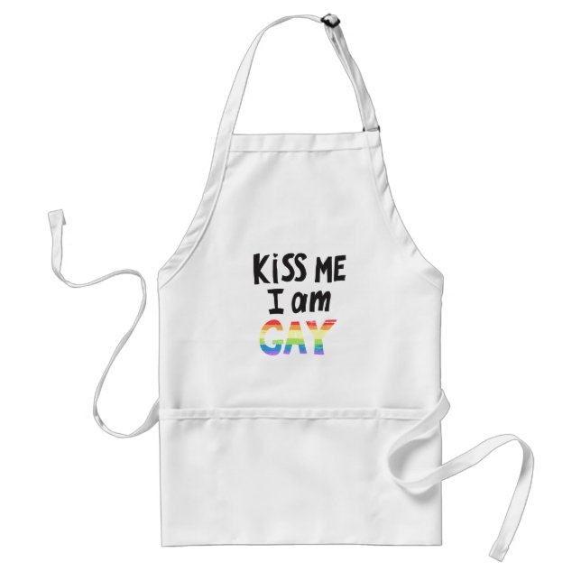 Kiss Me I Bin Gay Schürze (Vorne)