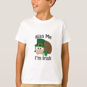 Kiss Me I bin irischer Igel T-Shirt