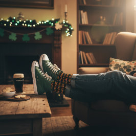 Kiss Me I bin Irish Athletic Crew Socks Socken