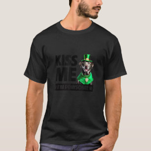 Kiss Me I bin Pawsome Silver Labrador Retriever St T-Shirt