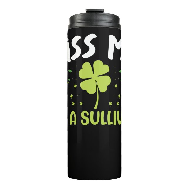 Kiss Me I bin Sullivan - Nachname Sullivan Thermosbecher (Vorderseite)