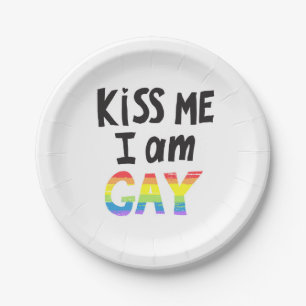 Kiss Me I is Gay Pappteller