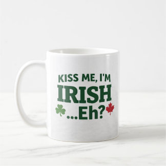 Kiss Me I’m Irish Eh Mug Kaffeetasse