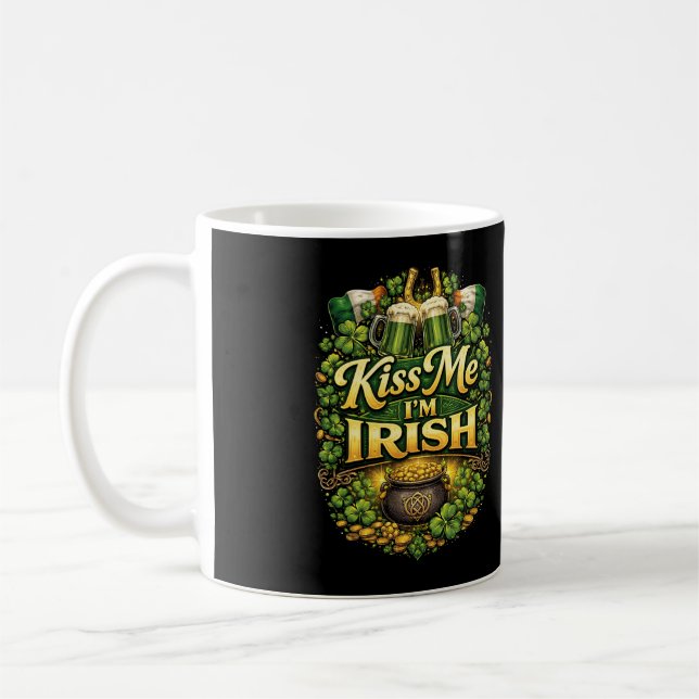 Kiss Me, I’m Irish Kaffeetasse (Links)