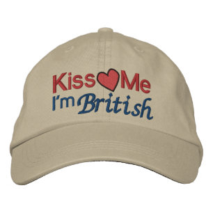 KISS Me Ich bin Brite von SRF Bestickte Kappe