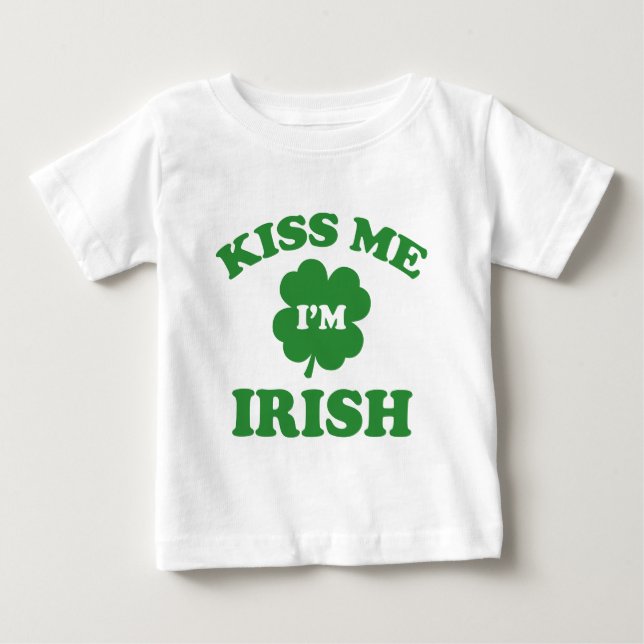 Kiss Me Ich bin irisch Baby T-shirt (Vorderseite)