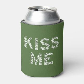 Kiss Me (ich bin irisch) gemütlich mit Kleeblatt-C Dosenkühler