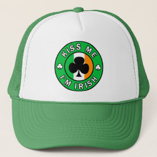 Kiss Me Ich bin irisch Truckerkappe