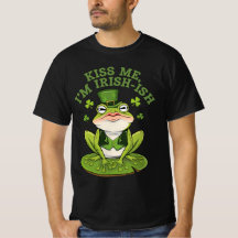 Kiss Me, ich bin Irish-Ish Funny Frog St Patrick's