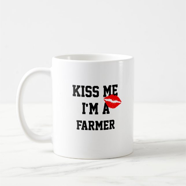Kiss Me Im Bauer Tasse (Links)