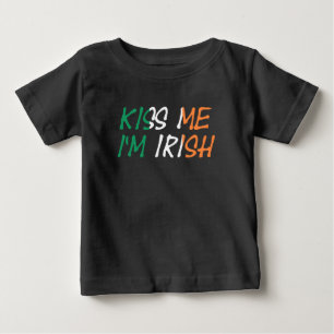 Kiss Me I'm Irish Baby Jersey TShirt cn