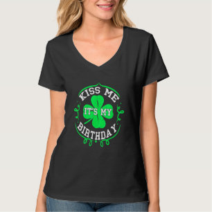 Kiss Me I'm Irish Funny Saint Patrick Day Womens 2 T-Shirt