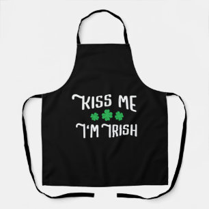 Kiss Me I'm Irish Funny St Patrick's Day Schürze