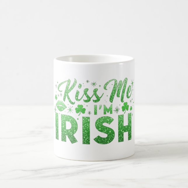 Kiss Me I'm Irish Kaffeetasse (Mittel)