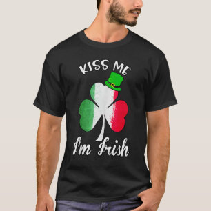 Kiss Me I'm Irish Kleeblatt C Saint Patrick Day T-Shirt