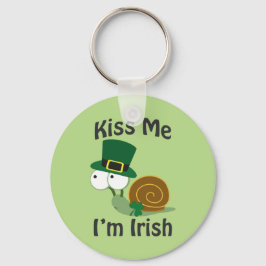 Kiss Me I'm Irish Snail Schlüsselanhänger