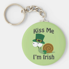 Kiss Me I'm Irish Snail Schlüsselanhänger