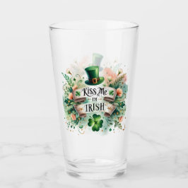 Kiss Me I'm Irish St Patricks Day Glas