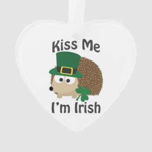 Kiss Me Im Irish St Patricks Day Igel Ornament