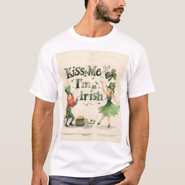 Kiss Me I'm Irish T Shirt  (Vorderseite)