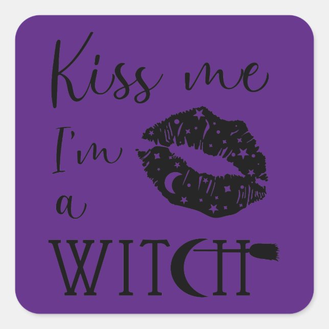 Kiss Me Je suis un sorcier Stickers (Devant)