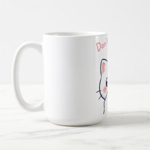 Kiss Me Kawaii Cat Illustration Niedlich Funny Kaffeetasse