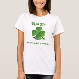 "Kiss Me" Kleeblatt St. Patrick's Day T-Shirt