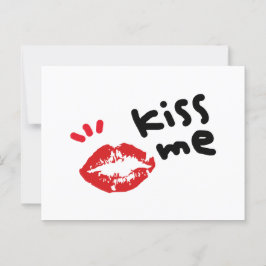 KISS ME POSTKARTE