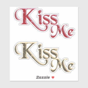 Kiss Me x 2 Aufkleber