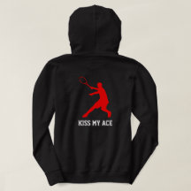 Kiss My Ace Drôle sweat - shirt à capuche de tenni