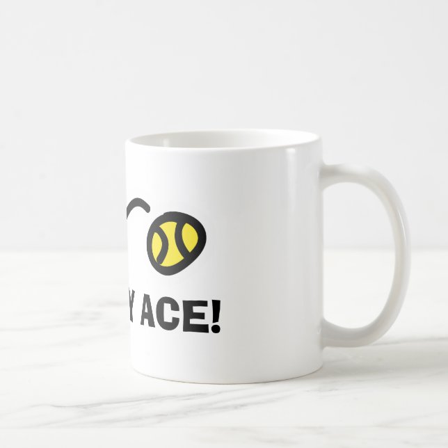 KISS MY ACE Tischtennis Tasse für Trainer und Spie (Rechts)