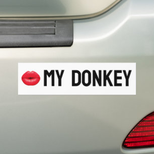 Kiss My Donkey Autoaufkleber