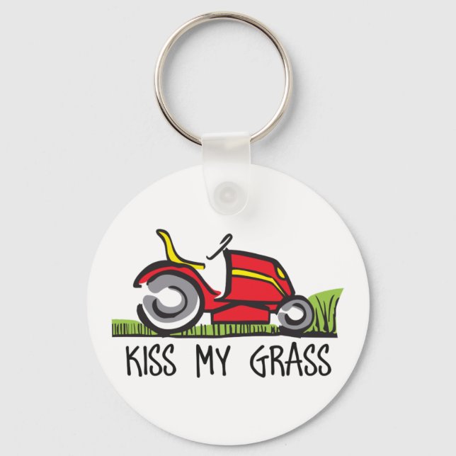 KISS MY GRASS SCHLÜSSELANHÄNGER (Vorderseite)