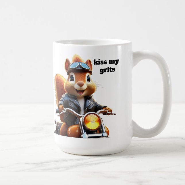 Kiss my Grits Kaffeetasse (Rechts)