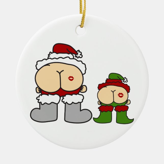 Kiss My Keramik Ornament (Vorne)