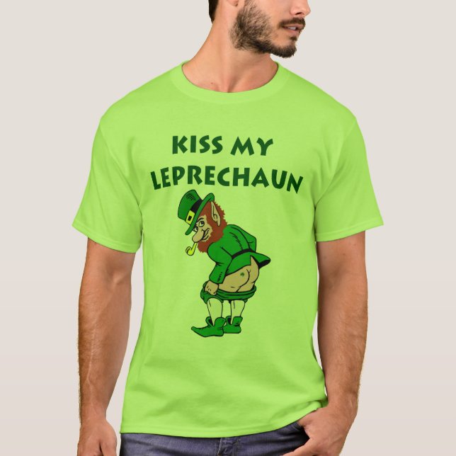 Kiss My Leprechaun Shirt (Vorderseite)