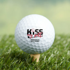 Kiss My Putt Golfball