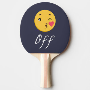 Kiss Off Emoji Funny Trendy Popular Niedlich Tischtennis Schläger