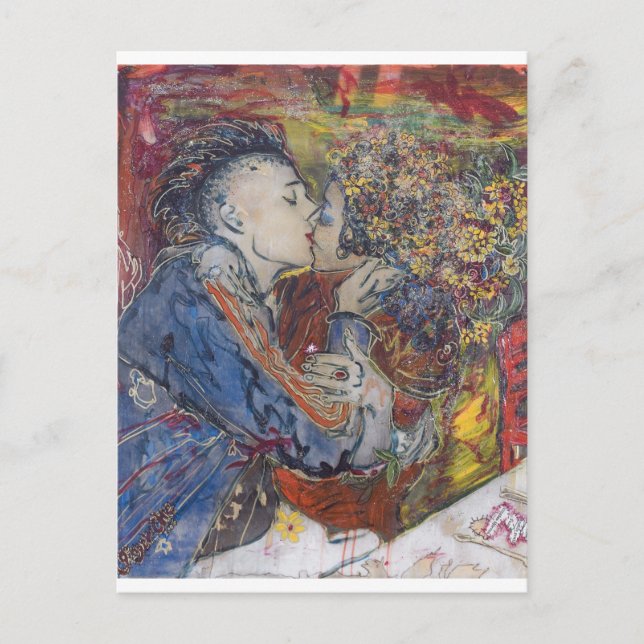 "Kiss" Postkarte (Vorderseite)