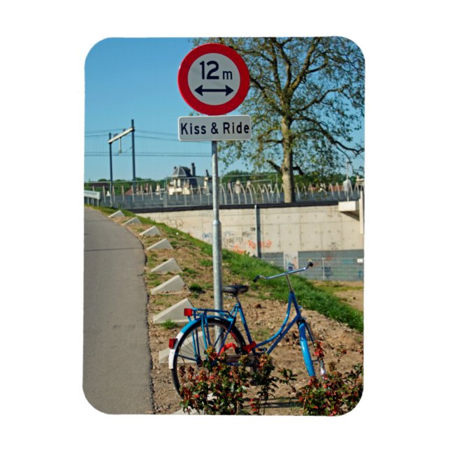 "Kiss & ride" Magnet (Vertikal)