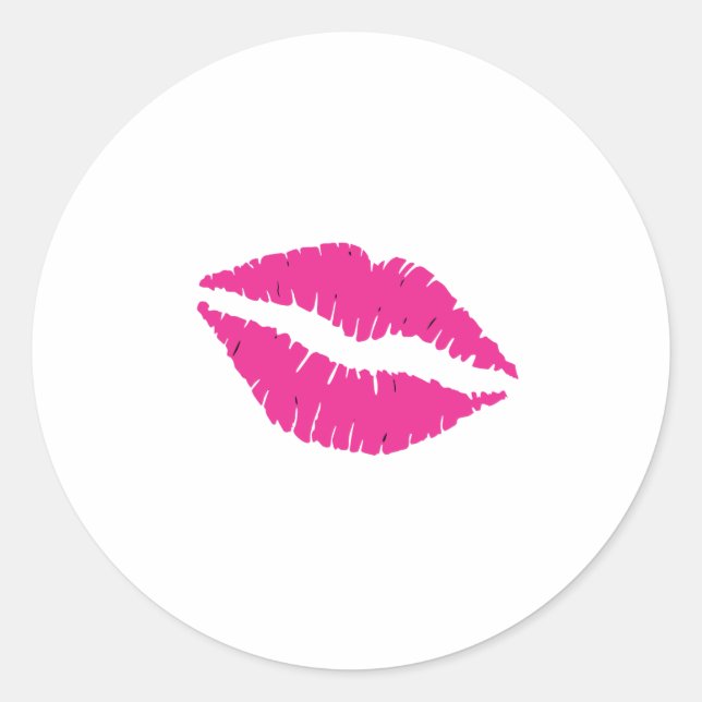 Kiss Runder Aufkleber (Vorderseite)