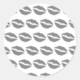 KISS RUNDER AUFKLEBER