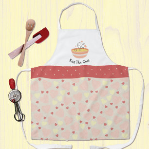 Kiss the Cook Cosy Kitchen Herzen Erwachsene Schür Schürze