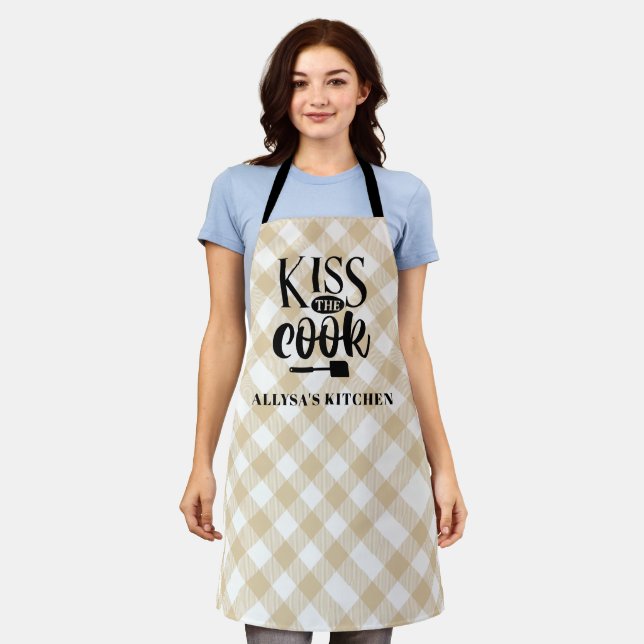 Kiss The Cook Kitchen Schürze (Getragen)