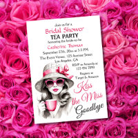 Kiss the Miss Goodbye Brautparty Tee Party