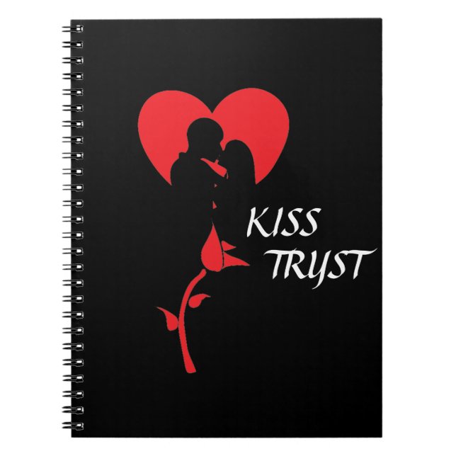 KISS TRYST SPIRAL NOTEBOOK NOTIZBLOCK (Vorderseite)