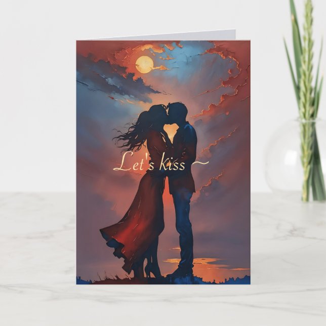 KISS UND ERSTELLEN SORRY CARD DANKESKARTE (Vorderseite)