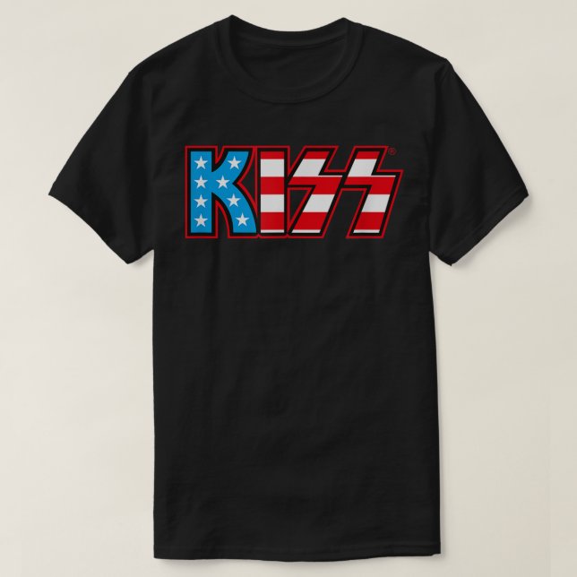 KISS unisex child Classic KISS USA Logo T Shirt, B T-Shirt (Design vorne)