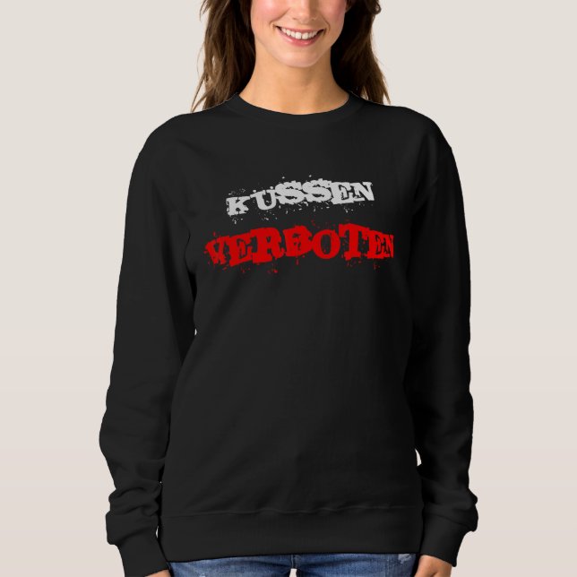 Kiss Verbotene Schmatzer Liebe Cuddling Sweatshirt (Vorderseite)